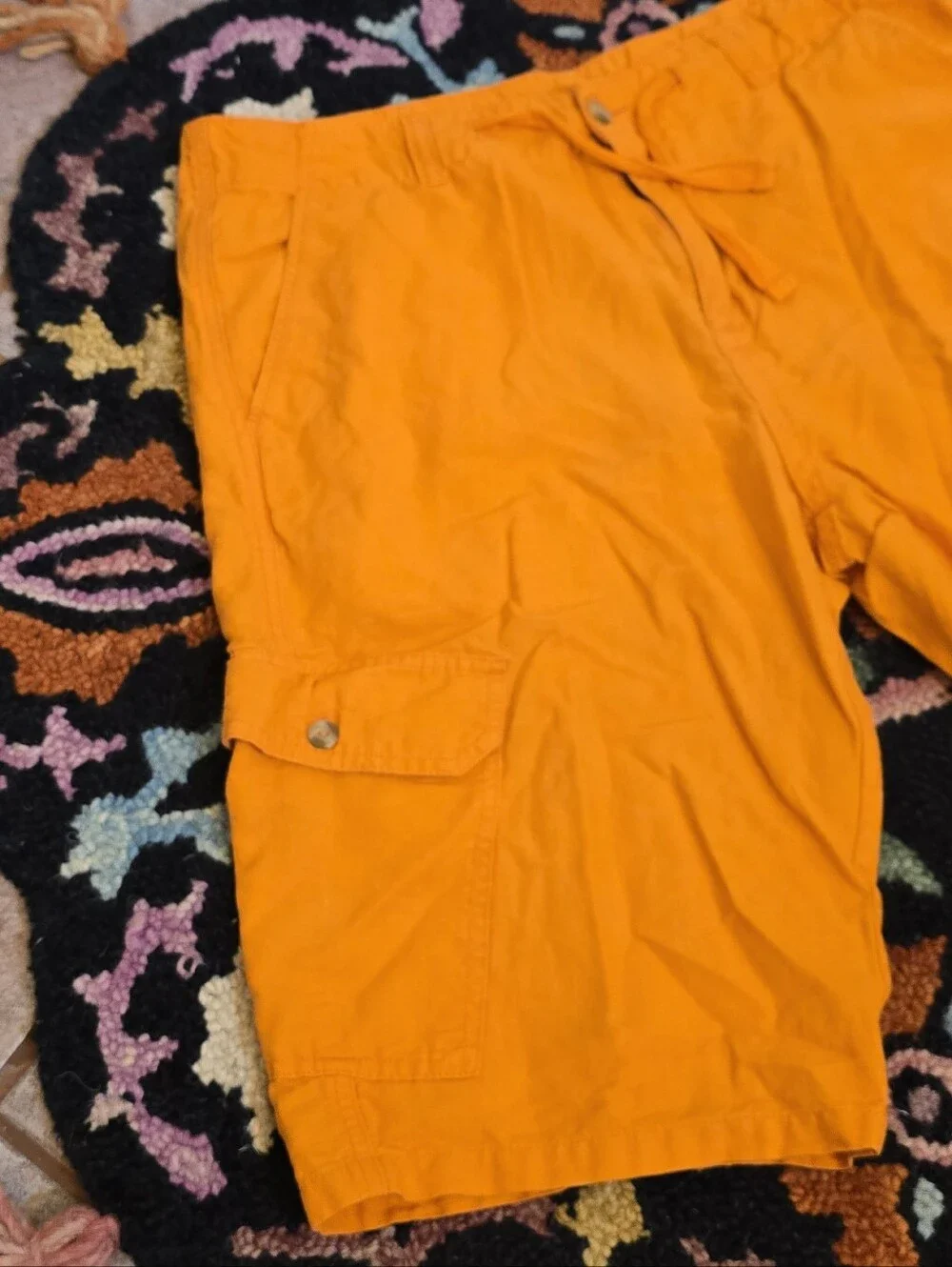 🔥🔥Y2K baggy Sean John orange linen cargo shorts size 36🔥🔥 #cargo #linen #y2k